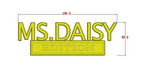 The Original Ms.Daisy Emblem Fender Badge-Custom-3