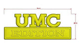 The Original UMC EDITION Emblem Fender Badge-Custom-20pcs-UMC black & EDITION orange