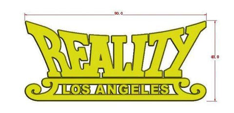 2nd REALITY LOS ANGELES Emblem Fender Badge-Custom-5