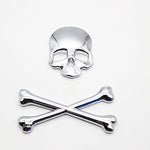 2pcs Skull Emblem Badge