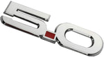 2pcs 5.0 Metal Emblem 3D Letters Badge