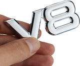 2pcs V8 Engine 3D Letters Metal Emblem