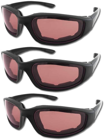 3 Pair Motorcycle Riding Glasses