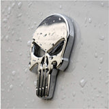 2pcs Skeleton Skull Punisher Emblem Badge