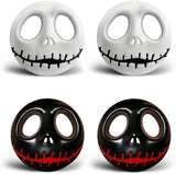 2 pcs Halloween Skull Mask Logo Emblem