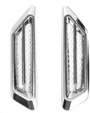 Universal Car Air Flow Chrome Fender Side Vent Decor Sticker