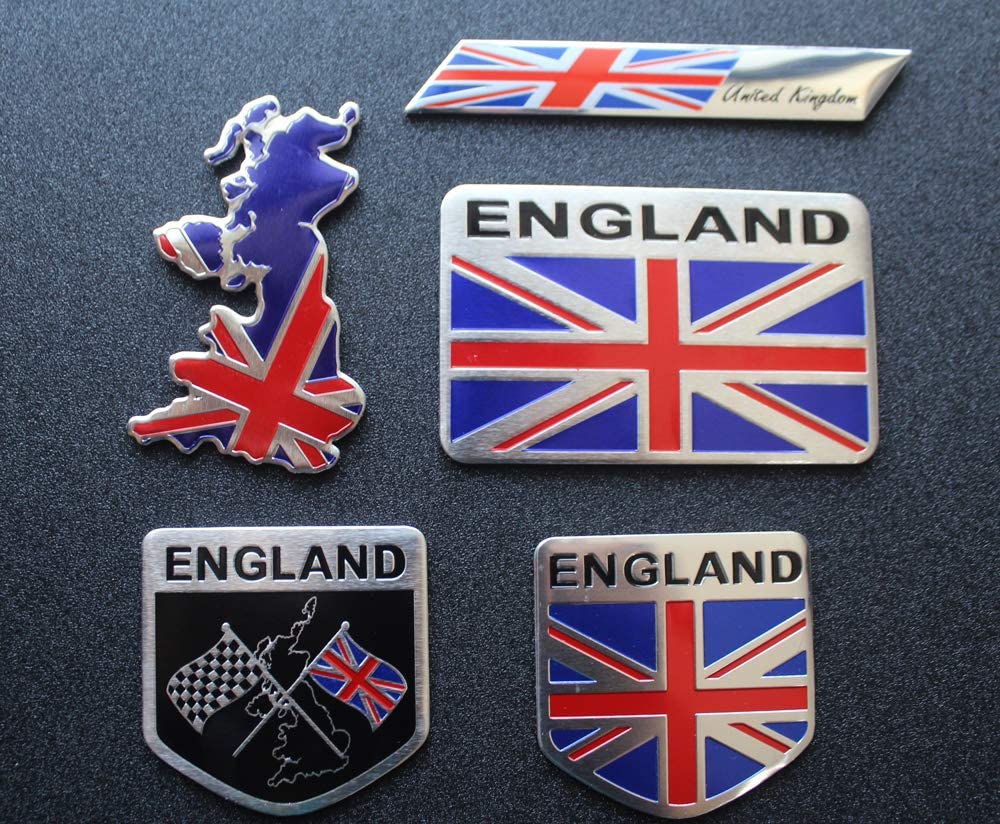 England Window Sticker 5pcs England Flag Decal Sticker – Badgeslide