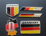 5pcs Germany Flag Decal Sticker