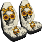 Sunflower Skull Vehicle Seat Covers(2pcs)