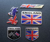 5pcs England Flag Decal Sticker