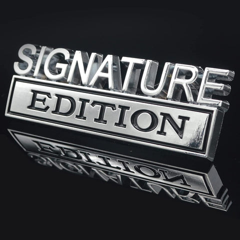 SIGNATURE EDITION EMBLEM FENDER BADGE