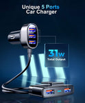 5 Ports Multi Ports Car Charger