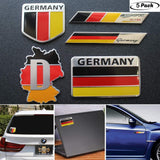 5pcs Germany Flag Decal Sticker