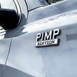 2 PCS PIMP Edition Metal Badge Emblem