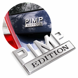 2 PCS PIMP Edition Metal Badge Emblem
