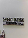 The Original PERRY EMPIRE EDITION Emblem Fender Badge-Custom-3pcs