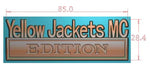 The Original Yellow Jackets MC EDITION Emblem Fender Badge-Custom-3