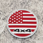 American Flag 4X4 Metal Emblem Fender Badge
