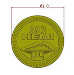392 HEMI Metal Emblem Fender Badge-Chrome-3pcs