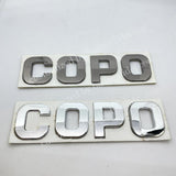 COPO Metal Emblem Car Badge-Chrome-6pcs