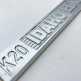 K20 IDAHO EDITION EDITION Metal Emblem Fender Badge-Chrome-2pcs