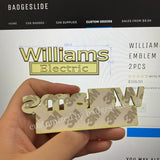 WILLIAMS ELECTRIC Metal Emblem Car Badge-Chrome-2PCS