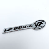 LP560-4 Metal Emblem Car Badge-Silvery-Black-2pcs