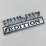 “Hillbilly Edition” Car Badge
