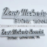 Stone Mountain Metal Emblem Car Badge-Chrome-2PCS