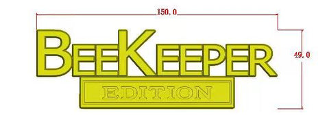 BEEKEEPER Emblem Fender Badge-Custom-2pcs(Black)