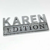 2 PCS KAREN Edition Fender Metal Badge Emblem