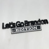 [2 pcs]Let's Go Brandon EDITION Car Metal Badge Emblem