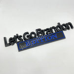 [2 pcs]Let's Go Brandon EDITION Car Metal Badge Emblem