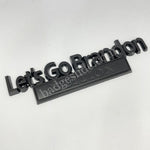 [2 pcs]Let's Go Brandon EDITION Car Metal Badge Emblem