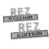 2 PCS REZ Edition Fender Metal Badge Emblem