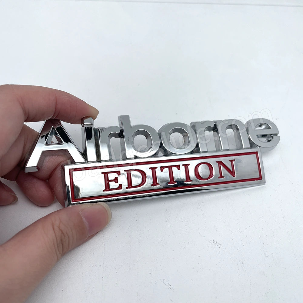Airborne Edition Metal Emblem Car Badge Badgeslide