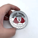 Boobie Bounce Rated 4X4 Metal Badge