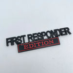 First Responder Edition Metal Car Emblem