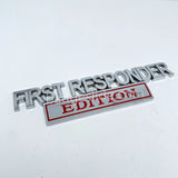 First Responder Edition Metal Car Emblem