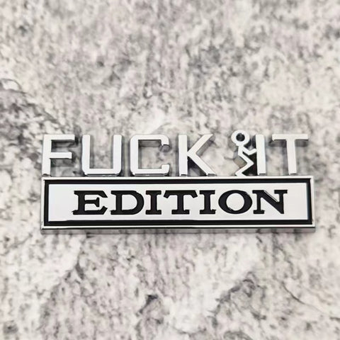 Funny Fuck It Edition Funny Metal Emblem