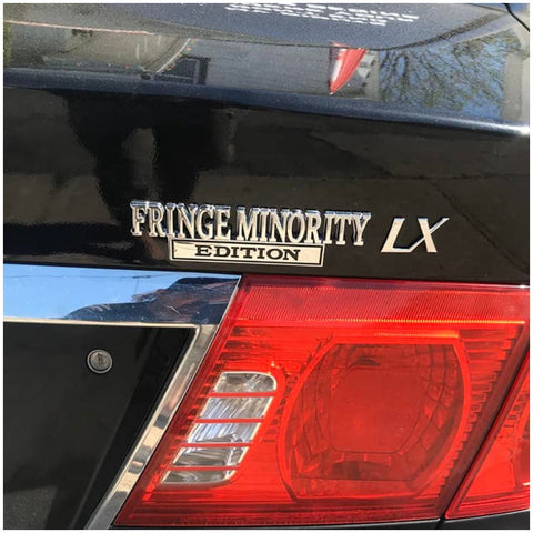 FRINGE MINORITY EDITION CAR EMBLEM METAL BADGE