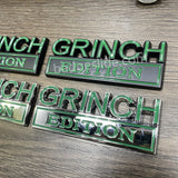 GRINCH EDITION Badge Custom Emblem Car Metal Badge 4pcs