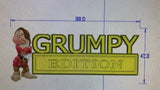 GRUMPY EDITION Emblem Fender Badge-Custom-2pcs(Red/Black)