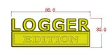 LOGGER EDITION Emblem Fender Badge-Custom-2pcs(Chorme/Black)