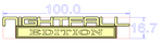 NIGHTFALL EDITION Badge Custom Emblem Car Metal Badge 5pcs