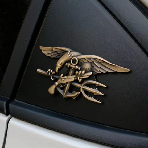 Navy Seal Trident Metal Emblem Car Badge