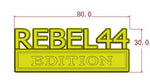 2nd REBEL44 Emblem Fender Badge-Custom-2pcs(Chrome/Black)