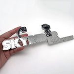 100pcs SKYRIDER EDITION Custom Emblem Car Metal Badge Chrome