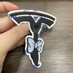 T Logo Custom Emblem Car Metal Badge