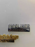 PIPELINER EDITION Emblem Fender Badge-Chrome/black-4pcs